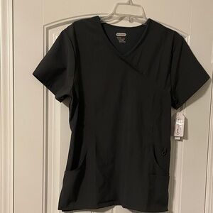 NWT Scrubaid Four way stretch top. Womens size M. Pewter color.